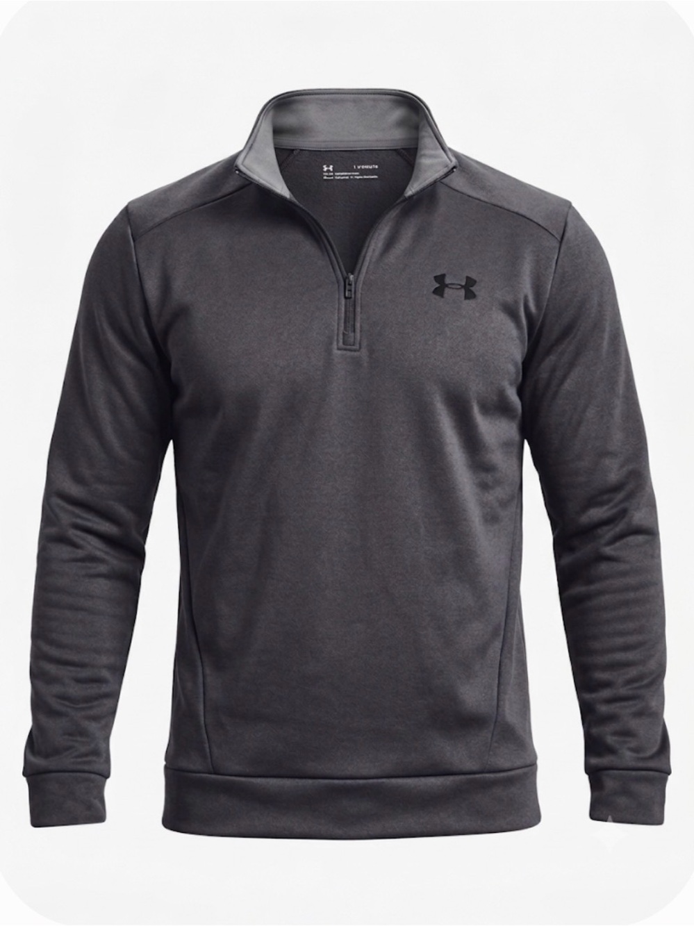 UNDER ARMOUR Classic Quarter Zip Pullover, Men’s Size M, Black